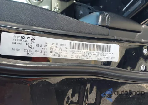 2017 Dodge Durango Gt Rwd z USA, uszkodzony, nr VIN 1C4RDHDG3HC953670